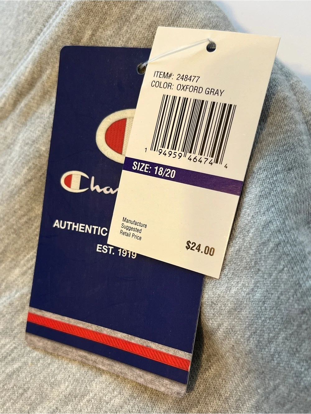 Champion Kids' Shorts size XL -18/20 Royal Blue & Heather Gray (2 pieces) new